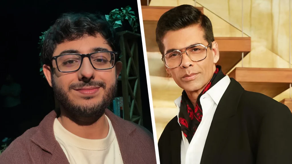 Youtuber Carryminati per film maker Karan Johar ne Kiya case, because carry ki video mein unko rost Kiya gaya tha vah bhi asabhya Bhasha ka upyog Kar ke.